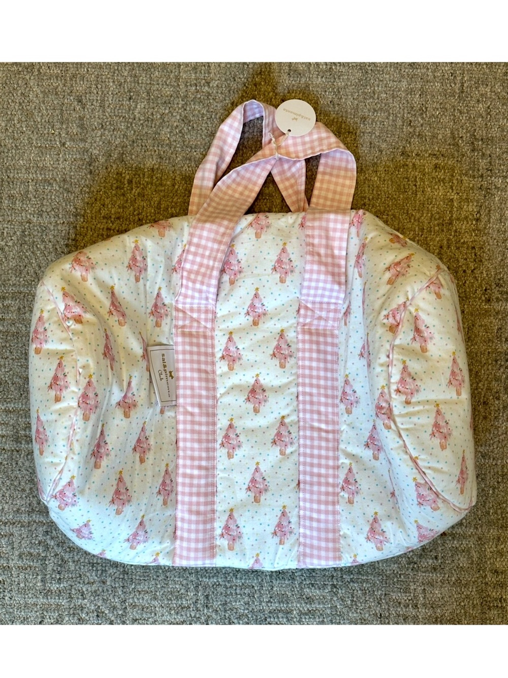 NWT Sal & Pimenta sleepover tote bag pink trees